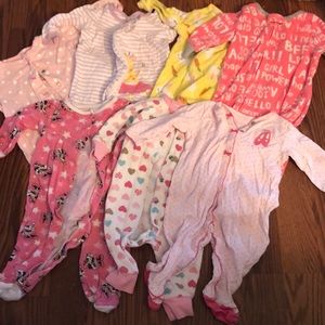 Baby girl sleepers